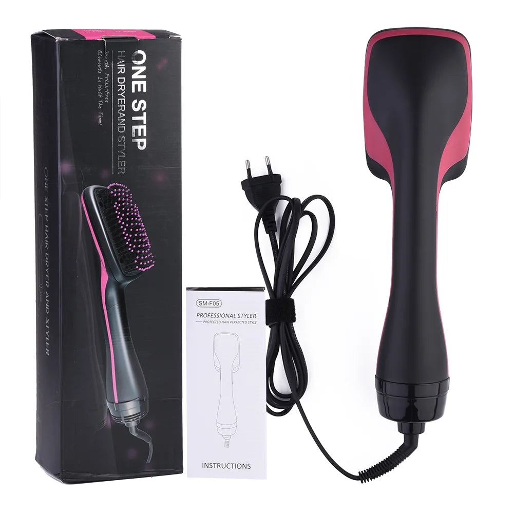 2-in-1 Hot Air Brush & Hair Dryer – Multifunctional Blowout Styler for Wet & Dry Hair