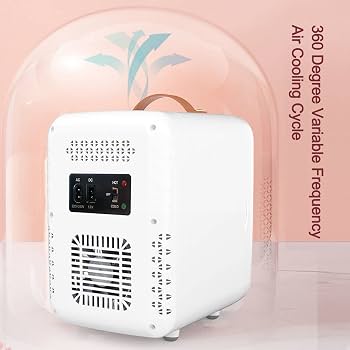 8L Makeup Mini Fridge – Mirrored Beauty Refrigerator with LED Lighting for Cosmetics & Skincare