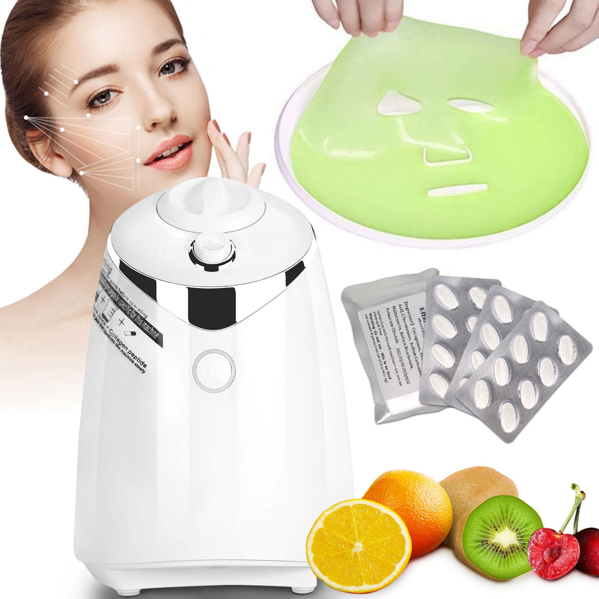 Automatic DIY Facial Mask Maker – Fruit & Vegetable Face Mask Machine for At-Home Skincare