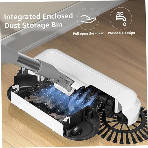 Push & Sweep Floor Cleaning Robot – Compact Manual Sweeper for Effortless Home Cleaning