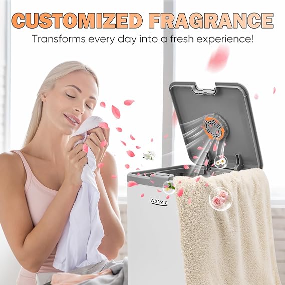 Luxury Retractable Towel Warmer Bucket Timer Auto Shut Off Bathrobes Blankets 30L UV Towel Warmers for Bathroom