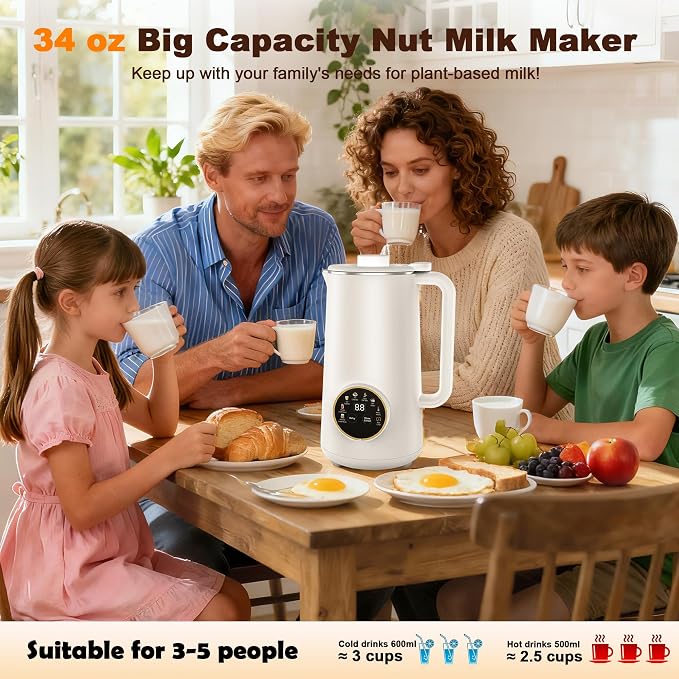 One to two people filter free intelligent soybean milk machine household full-automatic wall breaker 3-4 people multi-function cooking juicer