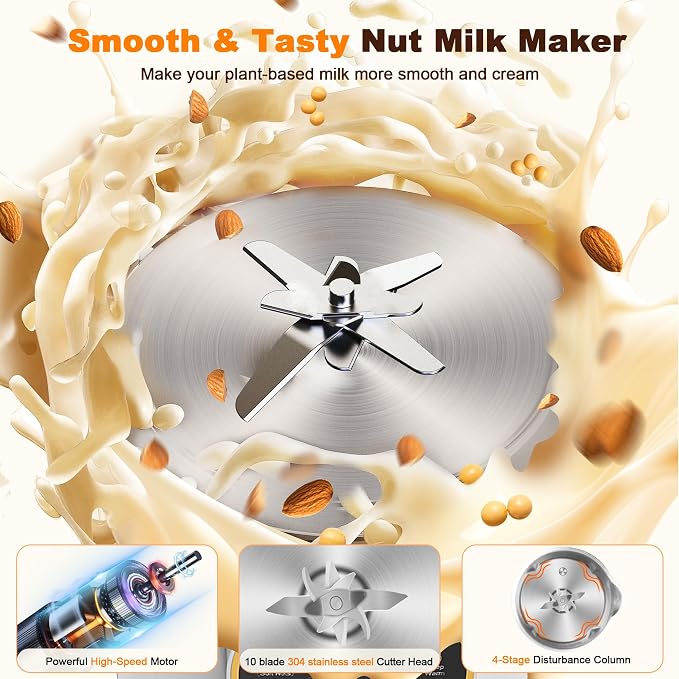 One to two people filter free intelligent soybean milk machine household full-automatic wall breaker 3-4 people multi-function cooking juicer