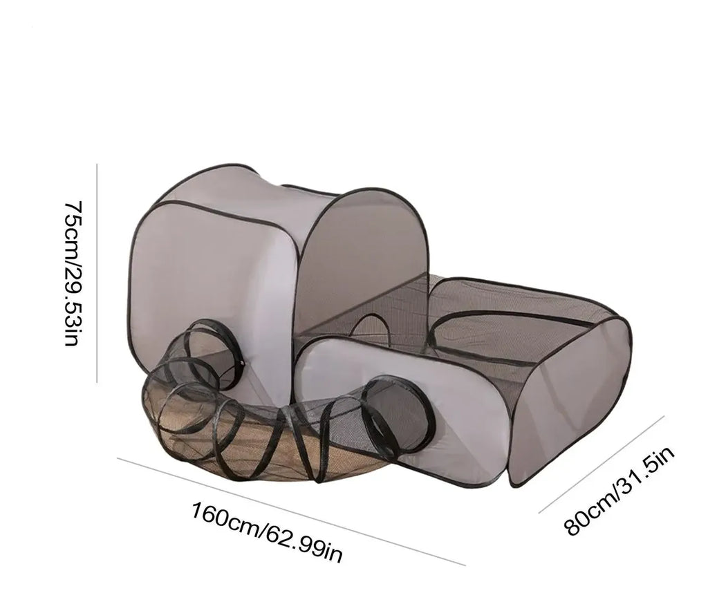 Portable Pet Tunnel Tent – Foldable Outdoor Play Tunnel for Cats & Dogs