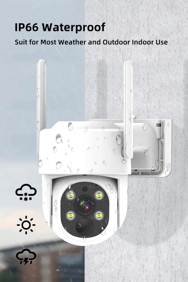 Solar Security Camera 3MP – Wireless Outdoor PTZ Camera with 360° Monitoring, 4G & WiFi