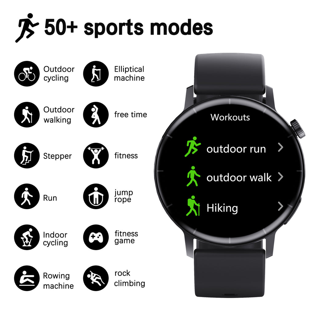 ECG monitor Smart Watch Non Invasive Blood Glucose Smart Watch with Blood Component Analysis