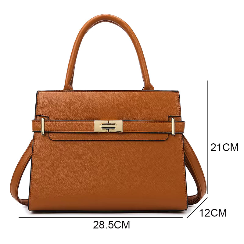 Women’s Vintage Shoulder Bag Set – Elegant Faux Leather Tote, Crossbody Purse & Matching Wallet