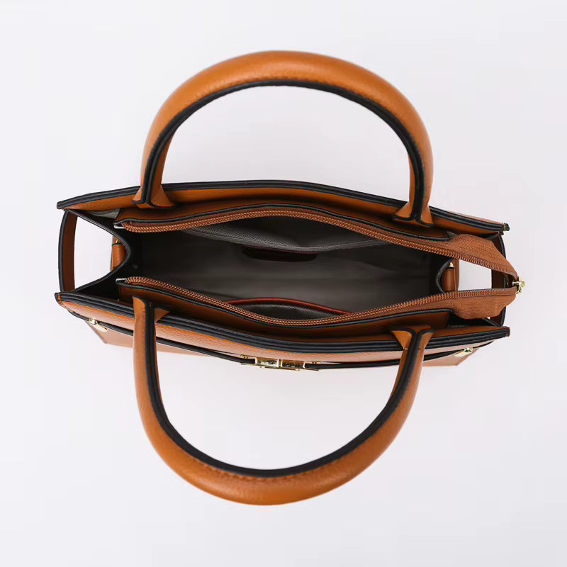 Women’s Vintage Shoulder Bag Set – Elegant Faux Leather Tote, Crossbody Purse & Matching Wallet