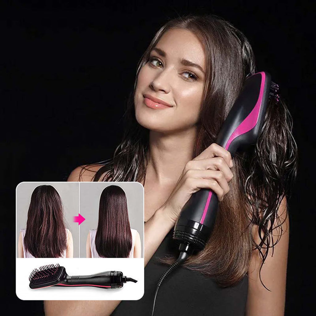 2-in-1 Hot Air Brush & Hair Dryer – Multifunctional Blowout Styler for Wet & Dry Hair